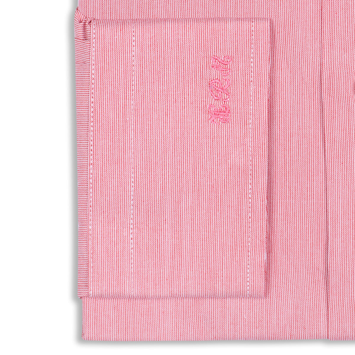 Bespoke - Red & White Hairline Striped Shirt