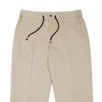 Khaki Tailored Drawstring Chino